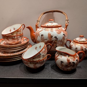 Kutani-Eierschalenporzellan – Frühe Nippon-Zeit – Nippon Tokusei (日本特製) + Ritzmarke