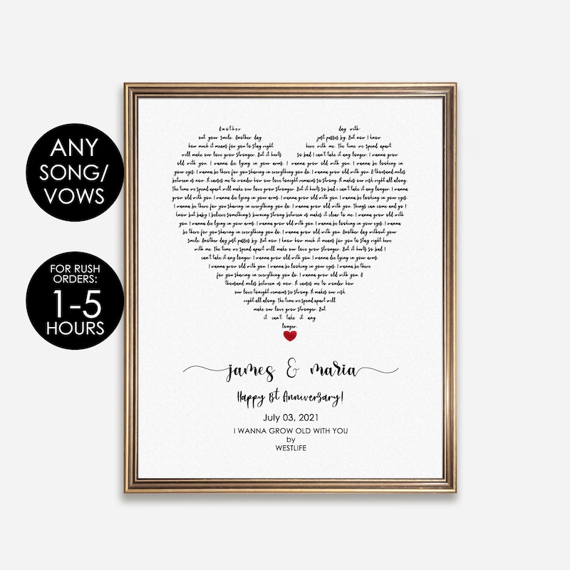 First Dance Lyrics - Etsy