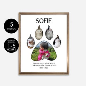 Regalo commemorativo per la perdita di un animale domestico per gli amanti dei gatti: ricordo, simpatia, dolore e ricordo per gli amanti degli animali domestici per la perdita di un amato gatto.