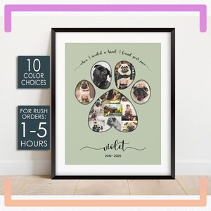 Ritratto personalizzato di un animale domestico / Ritratto di un cane / Ritratto di un gatto / Ritratto da foto / Impronta di zampa / Regalo commemorativo per animali domestici / Arte per animali domestici / Regalo per la mamma di un cane