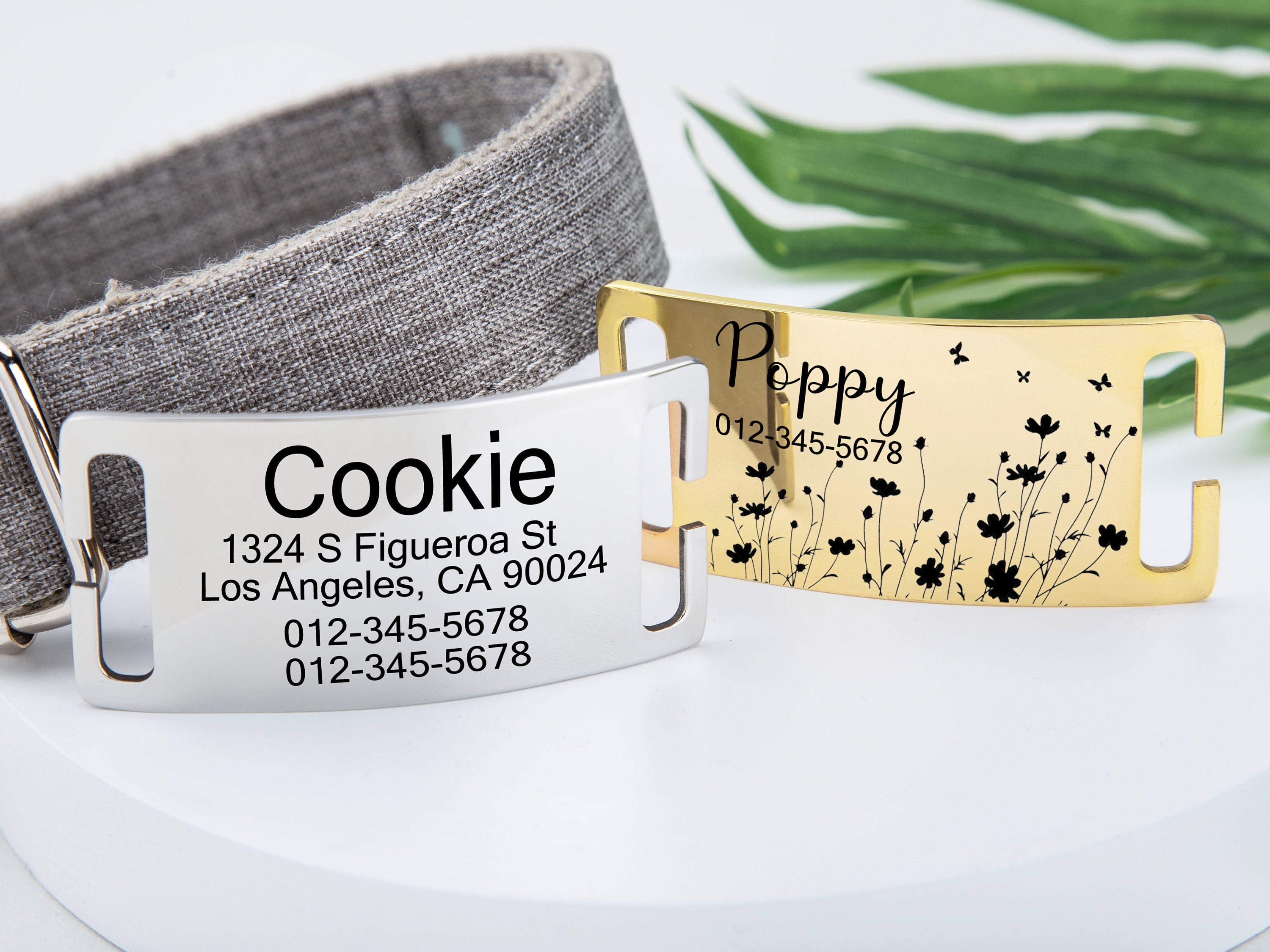 Silent Dog Tag Personalizedslide on Dog Tagdog Tags for Etsy UK