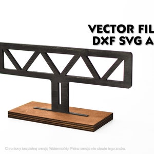Prodotto digitale Orologio stand dxf, svg, 1/8 in 1/4 in 3 mm 6 mm braccialetto rack, per donna supporto in legno dock display gioielli docking in legno