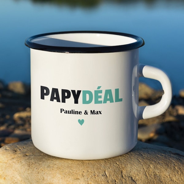 Mug vintage personnalisé papy - fête des grands pères - anniversaire papy