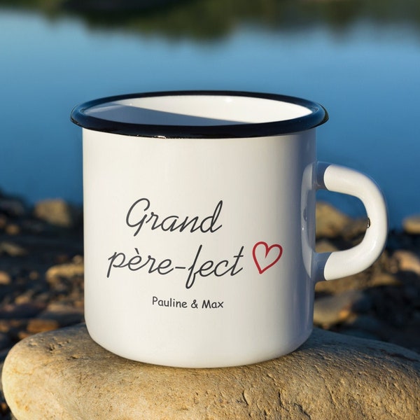 Mug vintage personnalisé papy - fête des grands pères - anniversaire papy