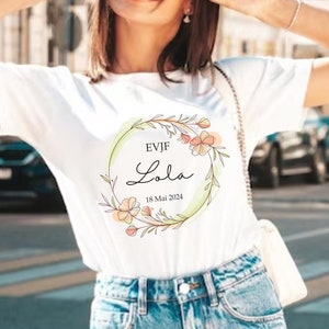 Personalized EVJF gift T-shirt / Future bride T-shirt / Bride's team / Bridesmaid