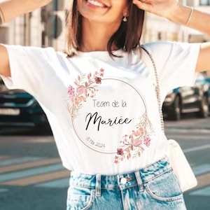 Personalized EVJF gift T-shirt Future bride t-shirt, bride team, Bridesmaid - EVJF first name t-shirt, personalized EVJF gift