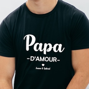 Personalized Dad Love T-shirt - Father&#39;s Day - Dad Birthday - Dad Christmas - Personalized Dad Gift.
