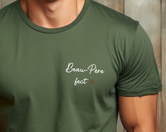 T-shirt personnalisé beau père fect - Fête des pères - anniversaire beau père - Noël beau papa
