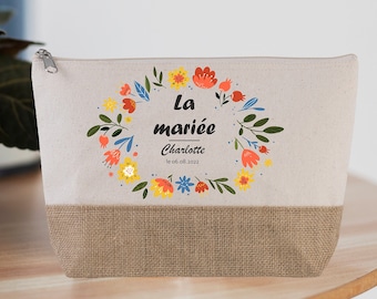 Grande trousse à personnaliser La mariée EVJF