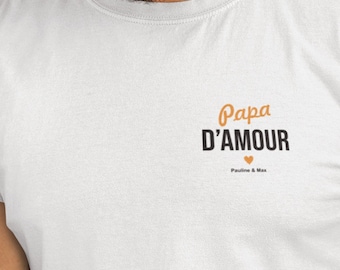 Personalized Dad Love T-shirt - Dad Birthday - Father's Day - Personalized Gift for Dad - Dad Christmas - Father Gift