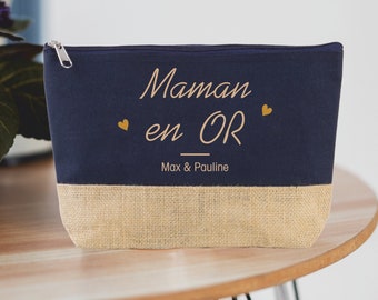 Grande trousse à personnaliser maman au top - Cadeau Maman - Anniversaire Maman - Fête des mères