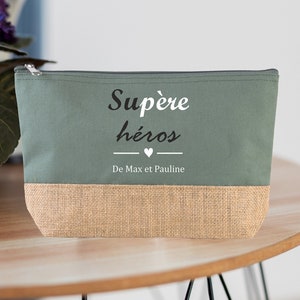 Grande trousse à personnaliser - Su père héros - Cadeau fête des pères - Cadeau anniversaire Papa - Cadeau papa- Papa Noël