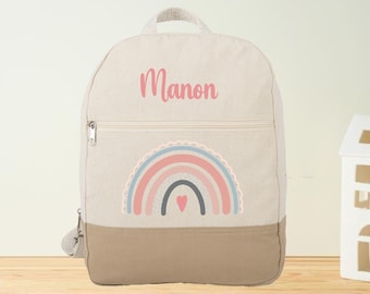 Personalized children's backpack - cotton bag - personalized nursery bag