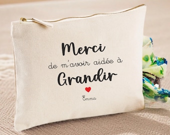 Personalized pencil case/pouch for teachers - Teacher gift - End-of-year school gift - Christmas gift