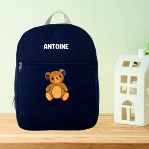 Sac à dos enfant personnalisé - sac crèche à personnaliser - sac coton