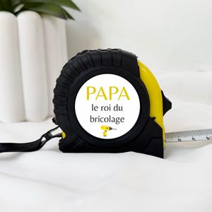 Personalized meter “King of DIY”, Father&#39;s Day, dad gift, dad&#39;s birthday, godfather gift idea, personalized DIY tool, grandpa