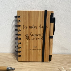 ATSEM end-of-year personalized notebook gift - master gift, mistress gift, teacher gift, teacher gift, master notebook
