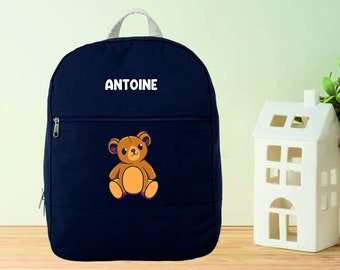 Personalized children's backpack - personalized nursery bag - cotton bag