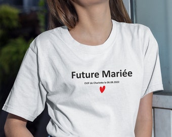 Camiseta EVJF para personalizar a la futura novia