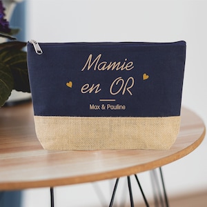 Grande trousse à personnaliser Mamie anniversaire mamie Cadeau mamie fête des grands mères Navy