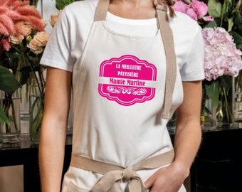 Personalized Apron, Personalized Kitchen Apron, Personalized Kitchen Gift, The Best Pastry Chef. Gift for Mom, Grandma, Grandpa, Dad...
