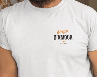 Personalized Dad Love T-shirt - Dad Birthday - Father&#39;s Day - Personalized Gift for Dad - Dad Christmas - Father Gift