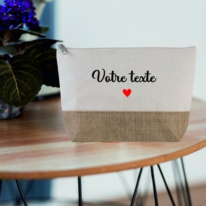 Estuche de lápiz grande / Bolsa para personalizar - regalo de mamá, abuela - regalo personalizado para niñera, atsem, amante - Bolsa personalizada