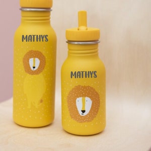 Trixie personalized children&#39;s water bottle - Nursery school water bottle - Personalized children&#39;s bottle - Engraved children&#39;s water bottle