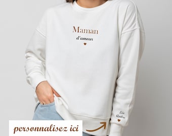 Gepersonaliseerde Mom of Love Sweatshirt - Moederdag cadeau, moeder cadeau, moeder verjaardag, gepersonaliseerd moeder cadeau, moeder sweatshirt