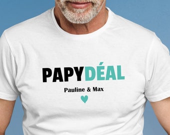 T-shirt personnalisé papy - Fêtes des grands pères - anniversaire papy