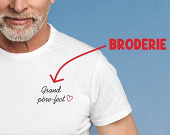 Grandpa embroidered T-shirts - Grandfather's Day - Grandpa's birthday