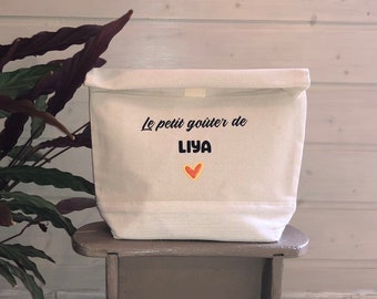 Gepersonaliseerde geïsoleerde tas - Snackzak - Cadeau-idee voor kinderen - Cadeau-idee voor de start van het schooljaar - Gepersonaliseerd cadeau voor kinderen