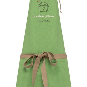 Tablier Personnalisé, Tablier Cuisine Personnalisé, Cadeau Cuisine Personnalisé, cadeau mamie papi, cadeau papa maman Vert