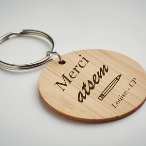 ATSEM eindejaarscadeau gepersonaliseerde sleutelhanger - leraarscadeau, leraarscadeau, leraarscadeau. Einde schooljaar cadeau