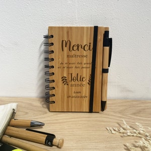Cuaderno de regalo personalizado para profesores de fin de curso - Regalo ATSEM, regalo para profesores, regalo para profesores, regalo para profesores, cuaderno para profesores