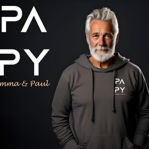 Sudadera personalizada del abuelo - Día del abuelo - cumpleaños del abuelo - Navidad del abuelo - regalo personalizado del abuelo. Camiseta personalizada del abuelo.