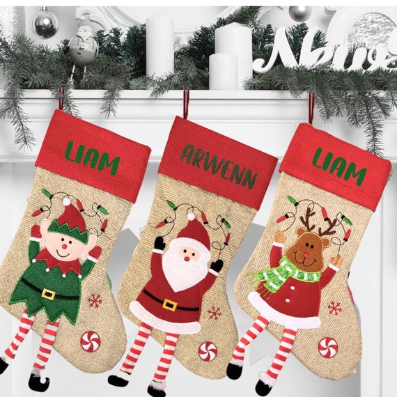 Stivali natalizi da personalizzare, calzini natalizi regalo