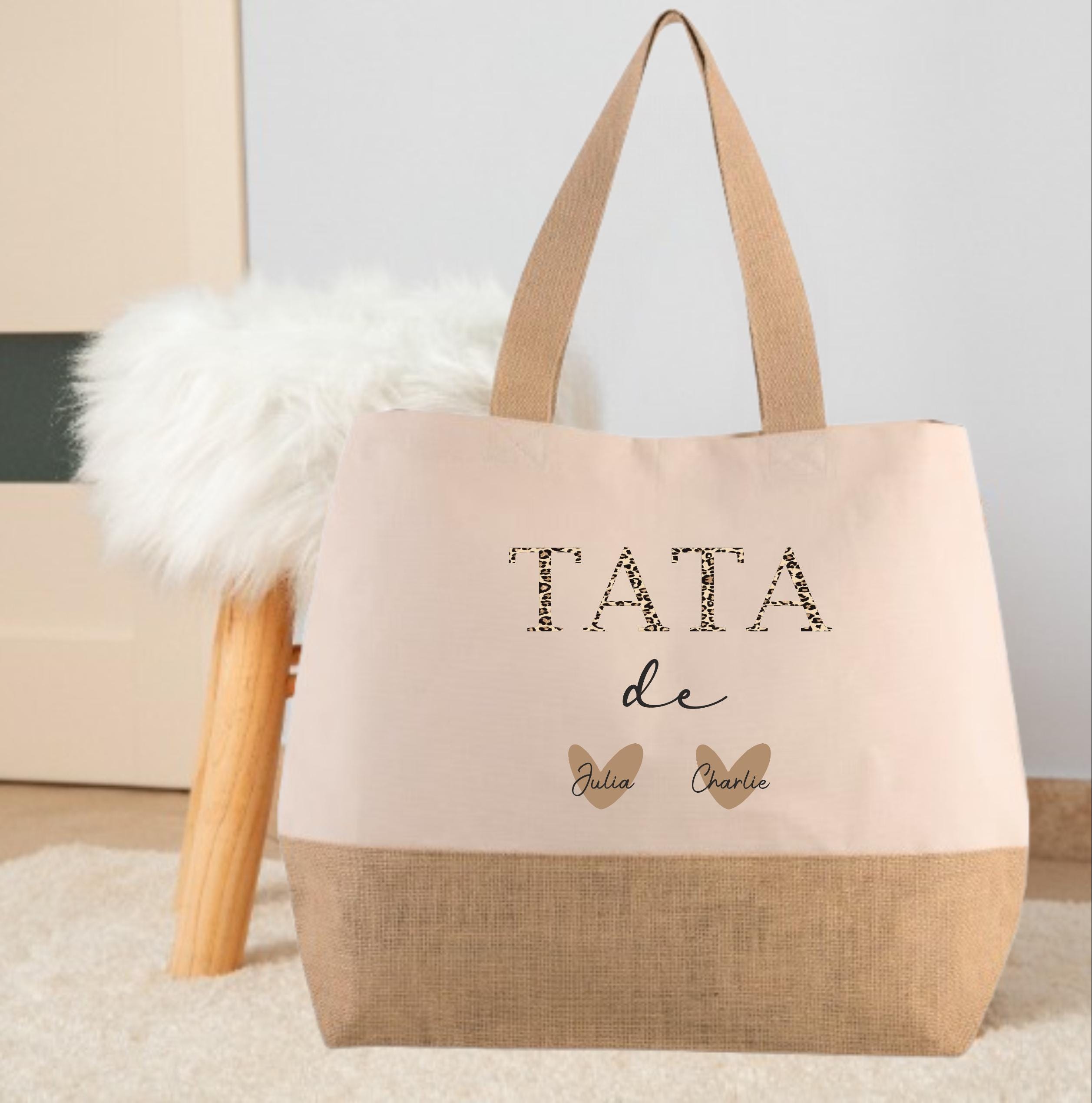 Personalized Tata bag, Tata gift, Tata birthday, Christmas gift, bag for Tata, available in granny, mom, godmother, nanny...