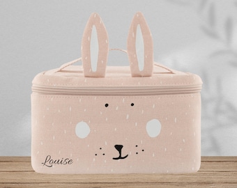 Lunch bag/sac repas personnalisable prénom enfant - Lapin