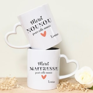 &quot;Thank you for this year&quot; mug, Teacher and Nanny, end-of-year gift, teacher gift idea, personalized nanny gift, school gift