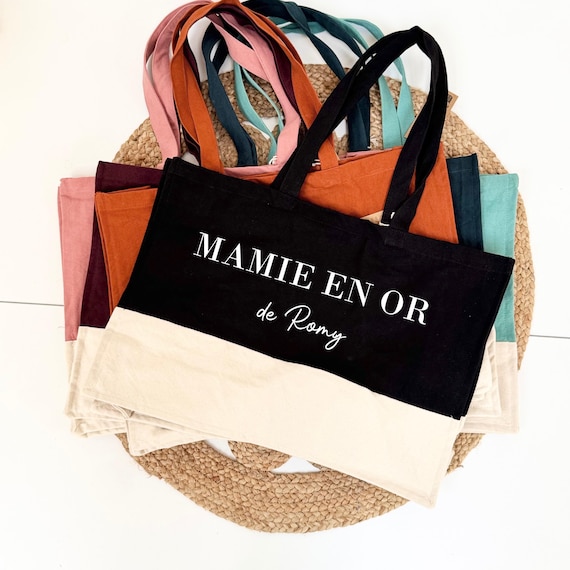 Tote bag Mamie - Cadeau fête des grands mères - sac cabas mamy - France
