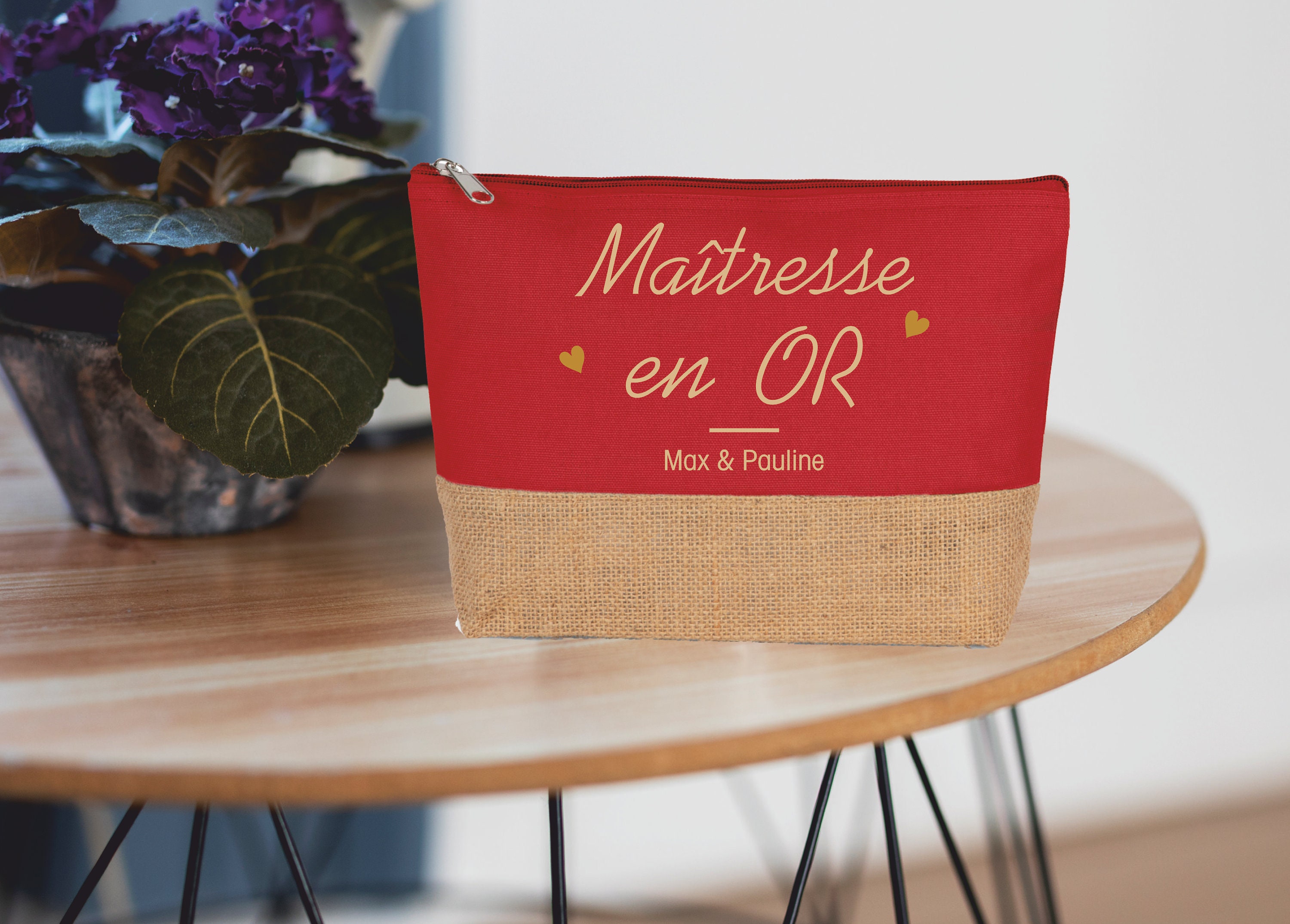 Large personalized gold teacher kit - Teacher gift - End of year gift - Christmas teacher gift