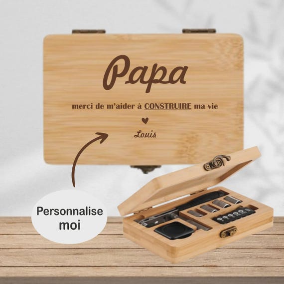 ChunDA Organizer da scrivania per la festa del papà, in pelle PU, vassoio per orologi, chiavi, regalo di compleanno per papà, portachiavi per scrivania, portafogli