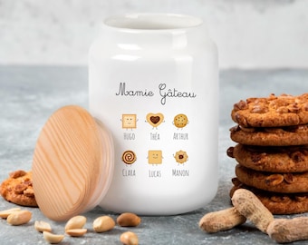 Personalized Grandma Cookie Jar - Grandma's Birthday Gift, Personalized Grandma Gift Idea, Cake Jar, Grandmother's Day