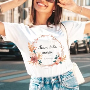 Personalized EVJF gift T-shirt / Future bride T-shirt / Bride's team / Bridesmaid