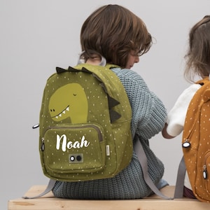 Sac à dos enfant personnalisé avec prénom - Dinosaure - Cartable maternelle
