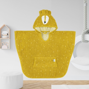 Baby bath cape, birth gift, embroidered baby bathrobe