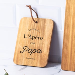 Dad's Aperitif Board + Chocolate Sausage - Father's Day, Dad's Christmas, Dad's Birthday, Dad's Gift, Cutting Board, Dad's Gift Idea
