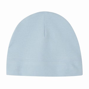 Personalized birth cap 100% cotton, 8 cup colors Bleu claire