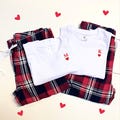 Personalized Valentine's Day Plaid Pyjama Set - Matching Couple Pyjamas, Valentine's Day Gift, Lover's Gift, Family Pyjamas product logo